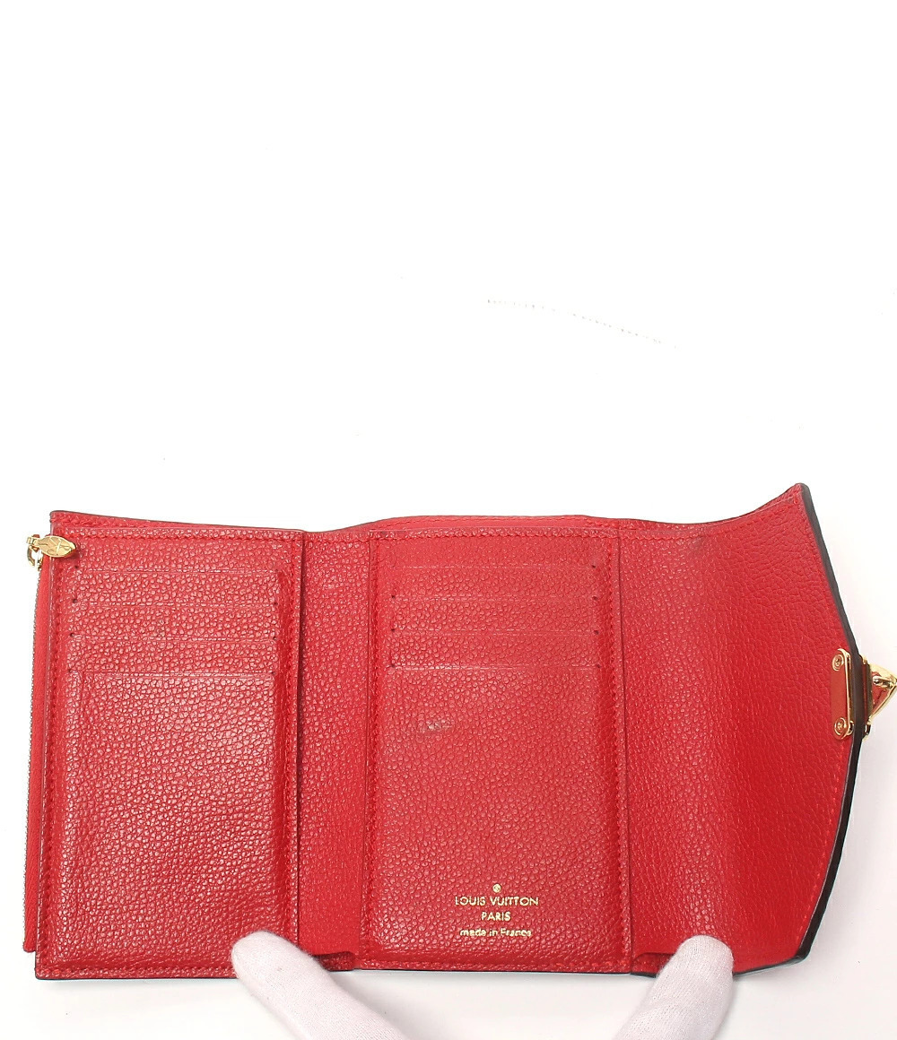 Louis Vuitton Pallas Monogram Wallet fold Portefeuille Tri Brown